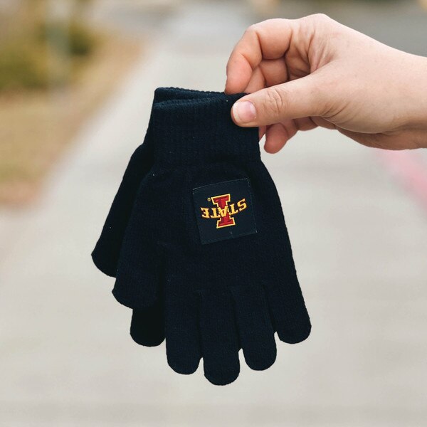 Novelty Plus Youth I-State Black Knit Gloves (was $15.99)